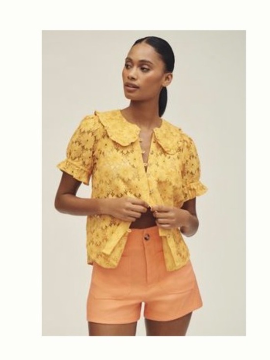 Pilcro Tops - Anthropologie Keira Lace Blouse by Pilco